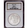 Image 1 : 1892-O S$1 MS64 NGC. A creamy, grayish-white Morgan do