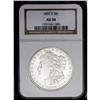 Image 3 : 1892-S S$1 AU58 NGC. The surfaces are bright with near