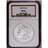 Image 1 : 1899-S S$1 MS64 NGC. A satiny, sharply struck, and unt