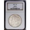 Image 1 : 1901 S$1 AU58 NGC. Pleasing coppery-tan color adorns t
