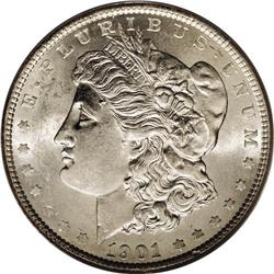 1901 S$1 MS63 PCGS. On the typical Mint State ''01-P d