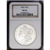 Image 1 : 1901-S S$1 MS64 NGC. The flashy, brilliant luster is o