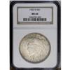 Image 1 : 1923-D S$1 MS64 NGC. Fully lustrous and lightly toned
