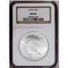Image 1 : 1925-S S$1 MS64 NGC. One of the most difficult Peace d