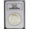 Image 1 : 1927-D S$1 MS64 NGC. This better-date near-Gem Peace d