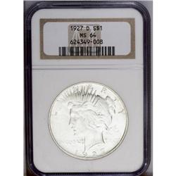 1927-D S$1 MS64 NGC. This ''27-D yields considerable "