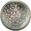 Image 2 : 1869 25C Standard Silver Quarter Dollar, Judd-733, Pol
