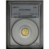 Image 3 : 1851-C G$1 MS62 PCGS. Variety 4-D. A well struck canar