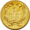 Image 2 : 1855 G$1 MS62 NGC. The short-lived Type Two Gold Dolla