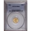 1861 G$1 MS64 PCGS. This Civil War issue features attr
