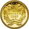 Image 2 : 1887 G$1 PR61 Cameo ANACS. One of the more available o