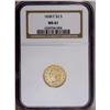 Image 3 : 1838-C $2 1/2 MS61 NGC. Variety 1-A. The U.S. Mint at