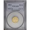 Image 3 : 1850-C $2 1/2 AU55 PCGS. Variety 24-H. A very scarce C