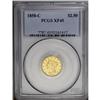 Image 3 : 1858-C $2 1/2 XF45 PCGS. Variety 18-J, the only known