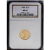 Image 3 : 1909 $2 1/2 MS64 NGC. This near Gem is sharply struck,