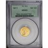 Image 1 : 1911 $2 1/2 MS63 PCGS. Crisply struck with luxurious t