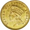 Image 1 : 1854 $3 MS64 NGC. This denomination was authorized by