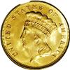 Image 1 : 1878 $3 MS64 PCGS. A beautiful three dollar gold piece