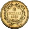 Image 2 : 1883 $3 MS63 NGC. An even finer representative of this