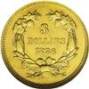 Image 2 : 1886 $3 AU58 NGC. A mere 1,000 business strikes were c