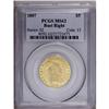 Image 3 : 1807 $5 Bust Right MS62 PCGS. Large Date, Breen-6452,