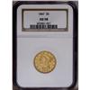 1847 $5 AU58 NGC. A nice lightly circulated example of