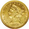 1879-CC $5 AU53 NGC. Ex: Genaitis Collection. The ''79