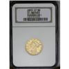 Image 3 : 1883-CC $5 AU58 NGC. Bright and satiny with pale golde