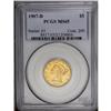 Image 3 : 1907-D $5 MS65 PCGS. A well struck and flashy represen