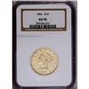 Image 1 : 1841 $10 AU55 NGC. A bold and bright representative of