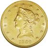 Image 1 : 1862 $10 AU58 NGC. A very scarce date that is seldom f