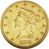 Image 1 : 1872-S $10 AU55 NGC. A nicely struck golden-brown exam