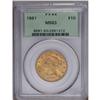 1881 $10 MS63 PCGS. The orange-gold surfaces exhibit u