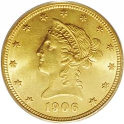 1906-O $10 MS63 PCGS. Only 86,895 pieces were struck o
