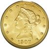 1907-D $10 MS64 PCGS. A lovely and lustrous near-Gem.