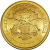 Image 2 : 1860 $20 MS61 ANACS. Brilliant yellow-gold color with