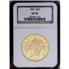 Image 1 : 1861 $20 AU58 NGC. This Civil War issue retains consid
