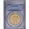 1872-S $20 AU58 PCGS. The strike is fairly soft on thi