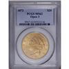 Image 3 : 1873 $20 Open 3 MS62 PCGS. A well preserved Type Two d