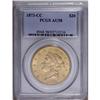 Image 3 : 1873-CC $20 AU58 PCGS. This is a partially lustrous ex