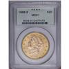 Image 3 : 1878-S $20 MS60 PCGS, a lustrous and sharp peach-gold