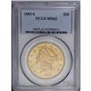 1885-S $20 MS62 PCGS. Peach-gold surfaces display fair