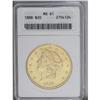1888 $20 MS61 ANACS. This is a bright yellow-gold exam