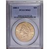 1888-S $20 MS62 PCGS. A lovely, appealing, and well st