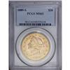 1889-S $20 MS63 PCGS. A boldly struck double eagle wit