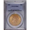 Image 1 : 1890 $20 MS62 PCGS. The 1 in the date is repunched at