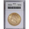 1896 $20 MS62 ANACS. This shimmering apricot-beauty gi