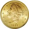 Image 1 : 1897 $20 MS64 NGC. Satiny with irregular blushes of re