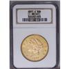 Image 1 : 1897-S $20 MS63 NGC. Rich peach-gold and mint-green to