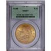 Image 1 : 1899 $20 MS64 PCGS. A charming peach-gold near-Gem wit